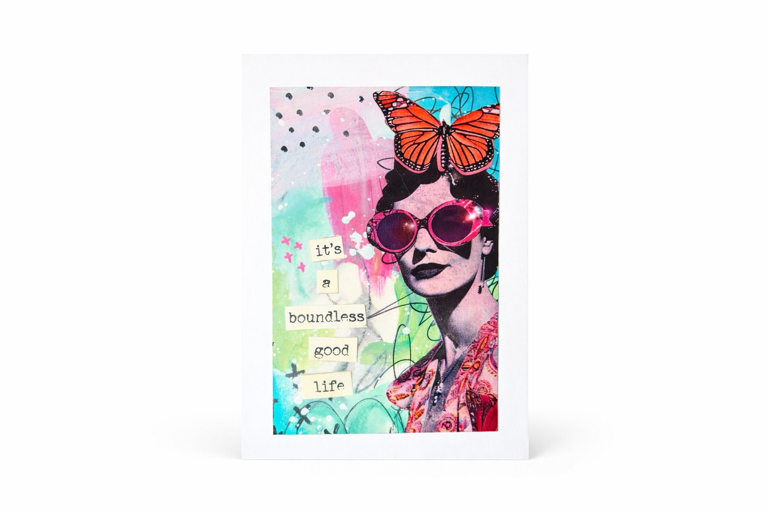 A boundless good life- 5x7 Greeting card with envelope