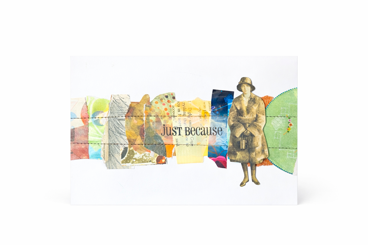 Just Because- 5x7 Greeting card with envelope