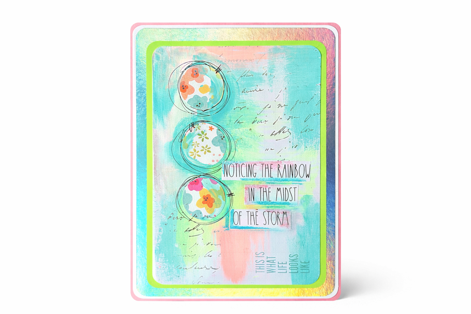 Notice The Rainbow - 5x7 Greeting card with envelope