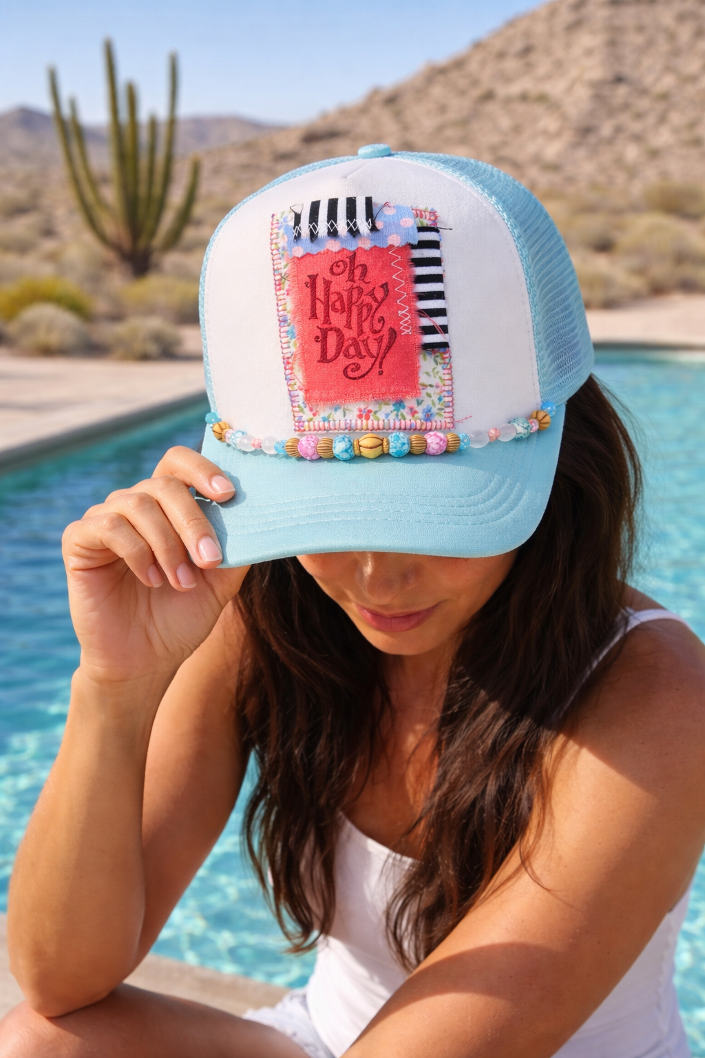 Scrappy Patch Trucker Hat - Oh Happy Day