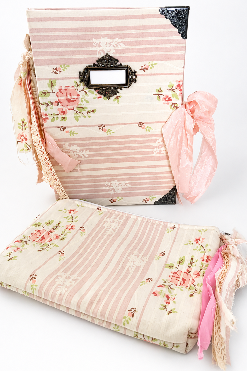 Rosewater Junk Journal & Zipper Pouch set