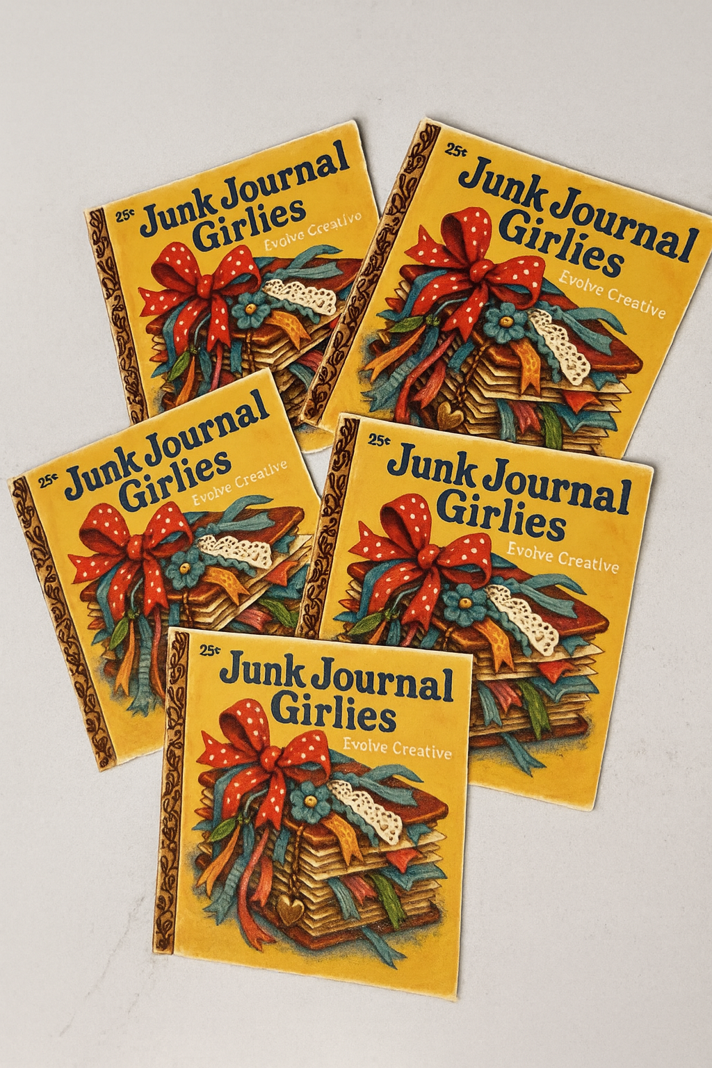 Junk Journal Girlies Sticker-set of 3