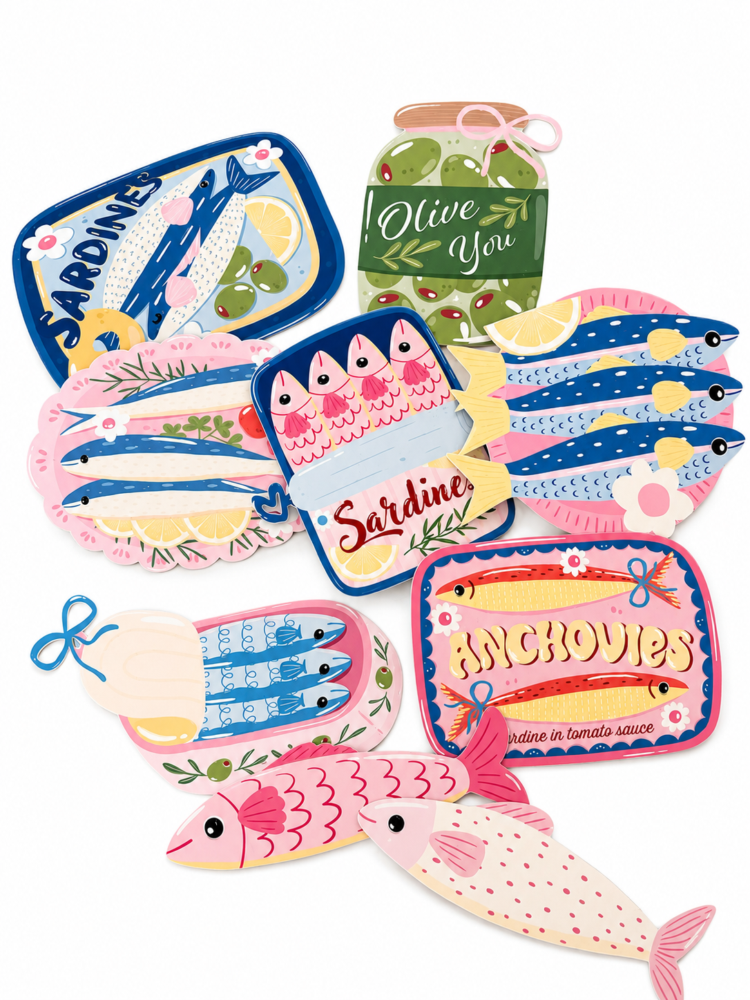 Here Fishy Fishy Stickers/embellishments