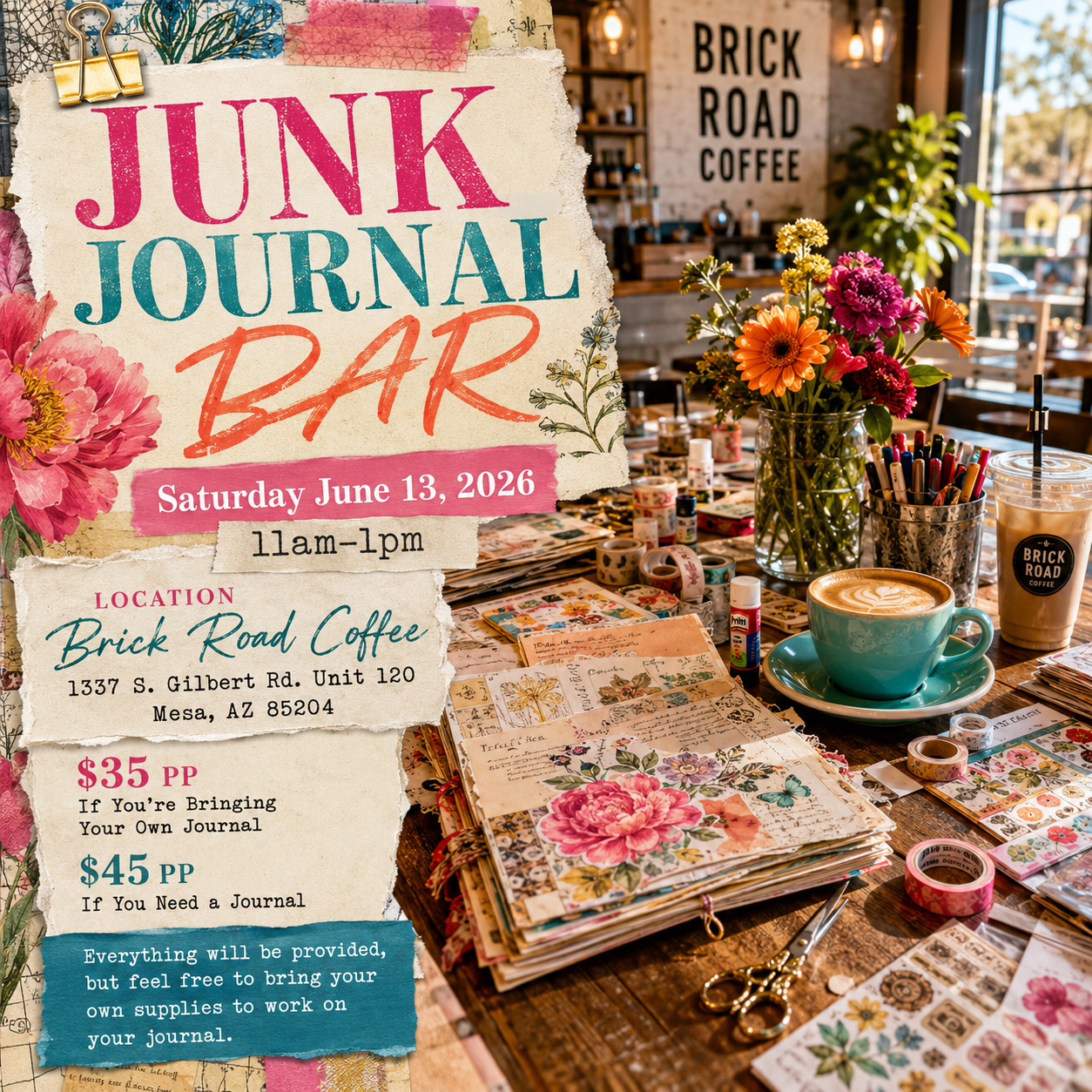 Junk Journal Bar Tickets