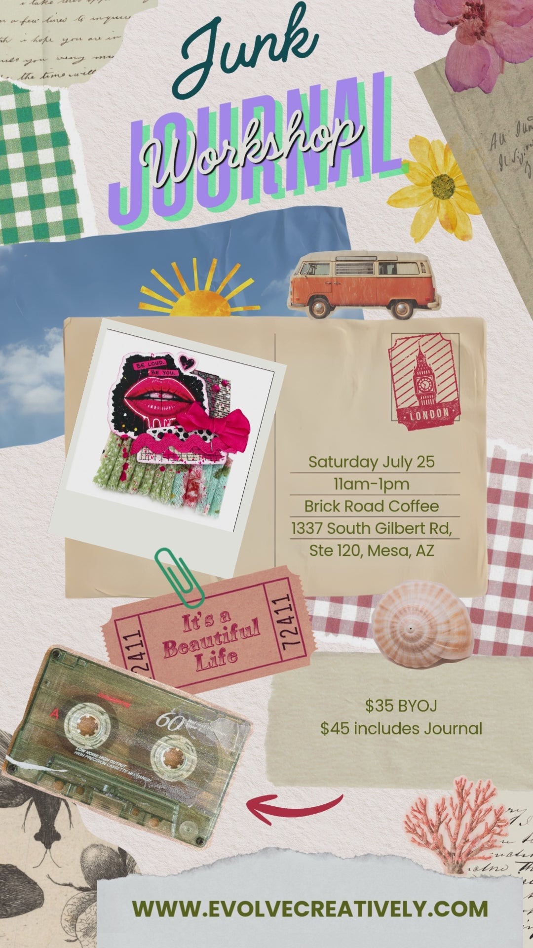 Junk Journal Bar Tickets