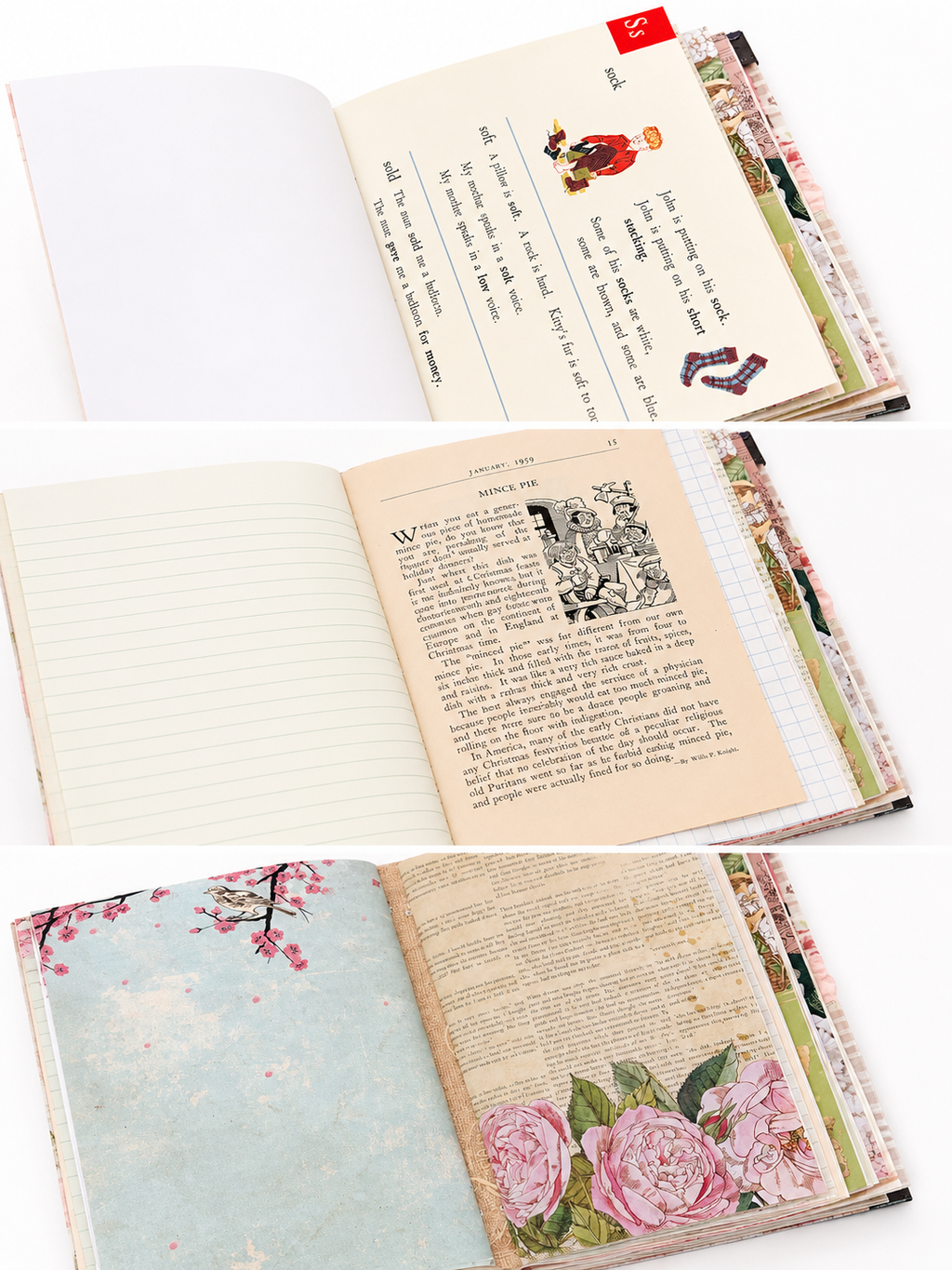 Rosewater Junk Journal & Zipper Pouch set