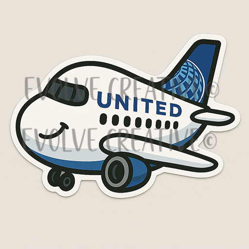 American Airlines Chubby Little Airplane Stickers QTY 10